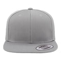 Silver - Back - Yupoong Mens The Classic Premium Snapback Cap (Pack of 2)