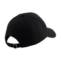 Black - Side - Beechfield Unisex Pro-Style Heavy Brushed Cotton Baseball Cap - Headwear (Pack of 2)