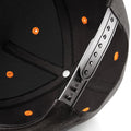 Black- Orange - Back - Beechfield Unisex 5 Panel Contrast Snapback Cap (Pack of 2)