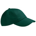 Bottle Green - Front - Beechfield Unisex Low Profile Heavy Cotton Drill Cap - Headwear (Pack of 2)