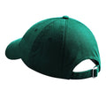 Bottle Green - Side - Beechfield Unisex Low Profile Heavy Cotton Drill Cap - Headwear (Pack of 2)