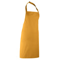 Mustard - Back - Premier Colours Bib Apron - Workwear (Pack of 2)