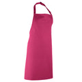 Magenta - Back - Premier Colours Bib Apron - Workwear (Pack of 2)