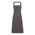 Dark Grey - Front - Premier Colours Bib Apron - Workwear (Pack of 2)