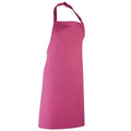 Fuchsia - Back - Premier Colours Bib Apron - Workwear (Pack of 2)