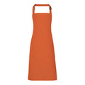 Orange - Front - Premier Colours Bib Apron - Workwear (Pack of 2)