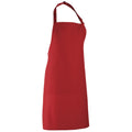 Red - Back - Premier Colours Bib Apron - Workwear (Pack of 2)