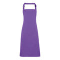 Rich Violet - Front - Premier Colours Bib Apron - Workwear (Pack of 2)