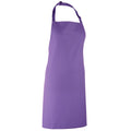 Rich Violet - Back - Premier Colours Bib Apron - Workwear (Pack of 2)