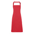 Strawberry Red - Front - Premier Colours Bib Apron - Workwear (Pack of 2)