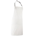 White - Back - Premier Colours Bib Apron - Workwear (Pack of 2)