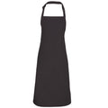 Charcoal - Front - Premier Colours Bib Apron - Workwear (Pack of 2)