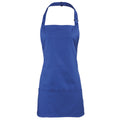 Royal - Front - Premier Colours 2-in-1 Apron - Workwear (Pack of 2)