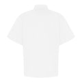 White - Back - Premier Unisex Short Sleeved Chefs Jacket - Workwear (Pack of 2)