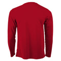 Fire Red - Back - AWDis Just Cool Mens Long Sleeve Cool Sports Performance Plain T-Shirt
