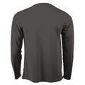 Charcoal - Side - AWDis Just Cool Mens Long Sleeve Cool Sports Performance Plain T-Shirt