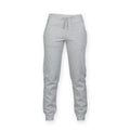 Heather Grey - Front - Skinni Minni Childrens-Kids Slim Cuffed Jogging Bottoms-Trousers (Pack of 2)