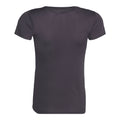 Charcoal - Back - AWDis Just Cool Womens-Ladies Sports Plain T-Shirt
