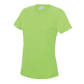 Electric Green - Front - AWDis Just Cool Womens-Ladies Sports Plain T-Shirt