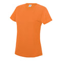 Electric Orange - Front - AWDis Just Cool Womens-Ladies Sports Plain T-Shirt