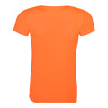 Electric Orange - Back - AWDis Just Cool Womens-Ladies Sports Plain T-Shirt
