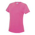 Electric Pink - Front - AWDis Just Cool Womens-Ladies Sports Plain T-Shirt