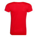 Fire Red - Back - AWDis Just Cool Womens-Ladies Sports Plain T-Shirt