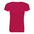Hot Pink - Back - AWDis Just Cool Womens-Ladies Sports Plain T-Shirt