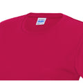 Hot Pink - Side - AWDis Just Cool Womens-Ladies Sports Plain T-Shirt