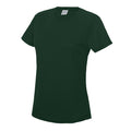 Bottle Green - Front - AWDis Just Cool Womens-Ladies Sports Plain T-Shirt