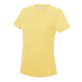 Sherbet Lemon - Front - AWDis Just Cool Womens-Ladies Sports Plain T-Shirt