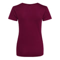 Burgundy - Back - AWDis Just Cool Womens-Ladies Sports Plain T-Shirt