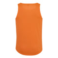 Electric Orange - Back - AWDis Just Cool Mens Sports Gym Plain Tank - Vest Top