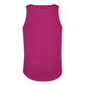 Hot Pink - Back - AWDis Just Cool Mens Sports Gym Plain Tank - Vest Top