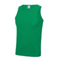 Kelly Green - Front - AWDis Just Cool Mens Sports Gym Plain Tank - Vest Top