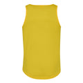 Sun Yellow - Back - AWDis Just Cool Mens Sports Gym Plain Tank - Vest Top