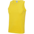 Sun Yellow - Side - AWDis Just Cool Mens Sports Gym Plain Tank - Vest Top