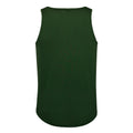 Bottle Green - Back - AWDis Just Cool Mens Sports Gym Plain Tank - Vest Top