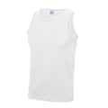 Arctic White - Front - AWDis Just Cool Mens Sports Gym Plain Tank - Vest Top
