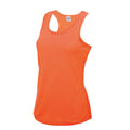 Electric Orange - Front - AWDis Just Cool Girlie Fit Sports Ladies Vest - Tank Top