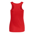 Fire Red - Back - AWDis Just Cool Girlie Fit Sports Ladies Vest - Tank Top