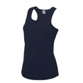 French Navy - Back - AWDis Just Cool Girlie Fit Sports Ladies Vest - Tank Top