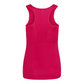 Hot Pink - Back - AWDis Just Cool Girlie Fit Sports Ladies Vest - Tank Top