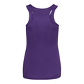 Purple - Back - AWDis Just Cool Girlie Fit Sports Ladies Vest - Tank Top