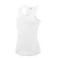 Arctic White - Front - AWDis Just Cool Girlie Fit Sports Ladies Vest - Tank Top