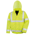 HI-Viz Yellow - Front - Result Core High-Viz Winter Blouson Jacket (Waterproof & Windproof) (Pack of 2)