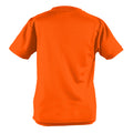 Electric Orange - Back - AWDis Just Cool Kids Unisex Sports T-Shirt