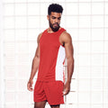 Fire Red - Close up - Just Cool Mens Sports Shorts