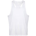 White - Front - Tanx Mens Vest Sleeveless Vest Top - Muscle Vest (Pack of 2)