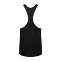 Black - Back - Tanx Mens Vest Sleeveless Vest Top - Muscle Vest (Pack of 2)